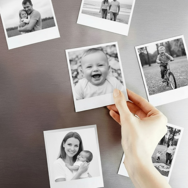 fotomagnes czarno bialy